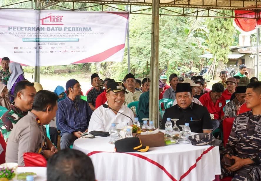 Wabup Seluma Letakkan Batu Pertama Pembangunan 80 Ribu Gerai dan Pergudangan Koperasi Merah Putih