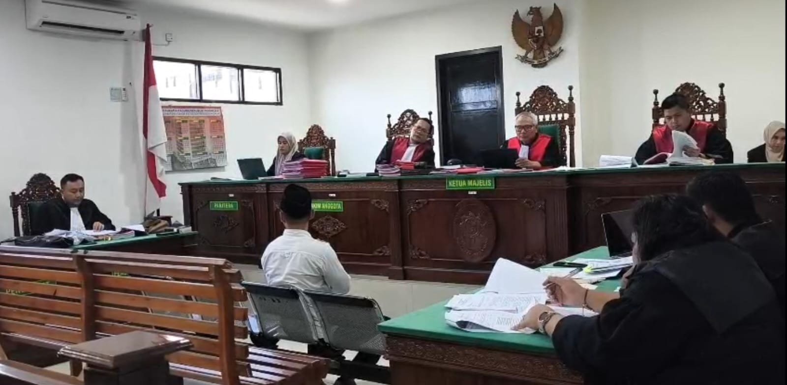 Uang Prakin Mahasiswa Hukum Unihaz Digunakan Terdakwa Virgiawan untuk Main Judi Online