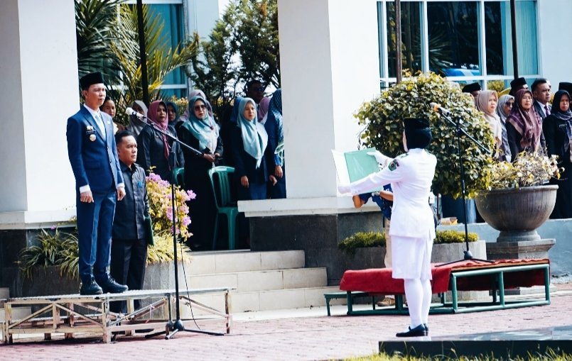 Bupati Fikri Pimpin Upacara Hari Kesaktian Pancasila, Lantik Pejabat dan Lepas Kontingen Pornas XVII