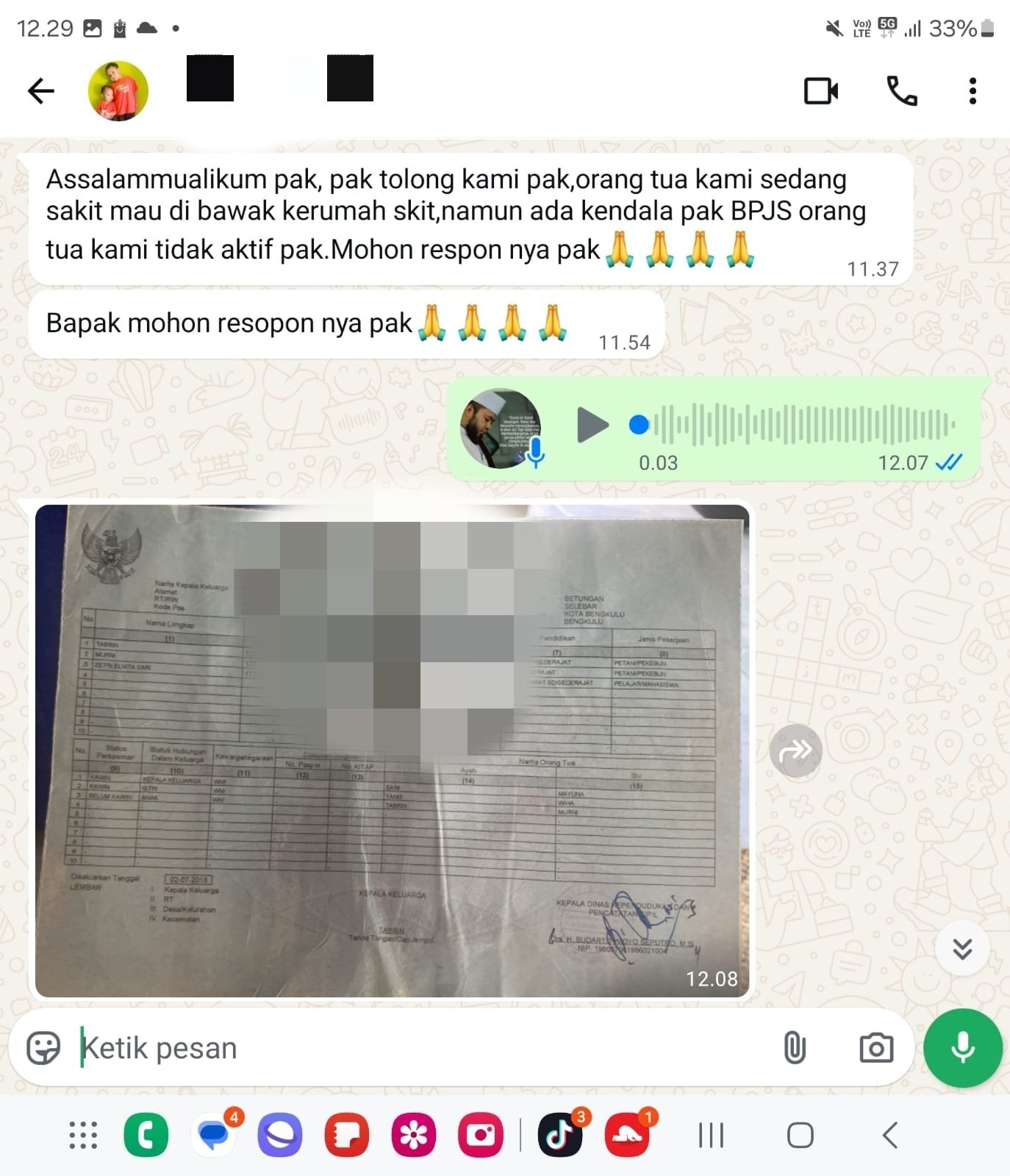 Respons Cepat Gubernur Helmi Hasan Aktifkan BPJS Warga Betungan